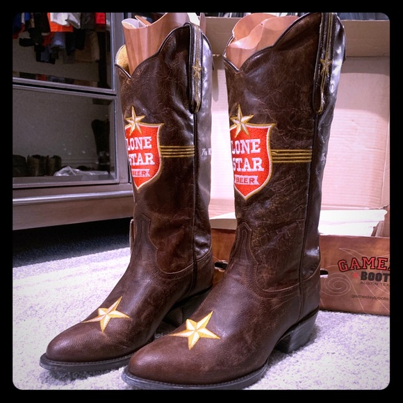 Texas Lone Star Cowboy Boot Pencil Holder